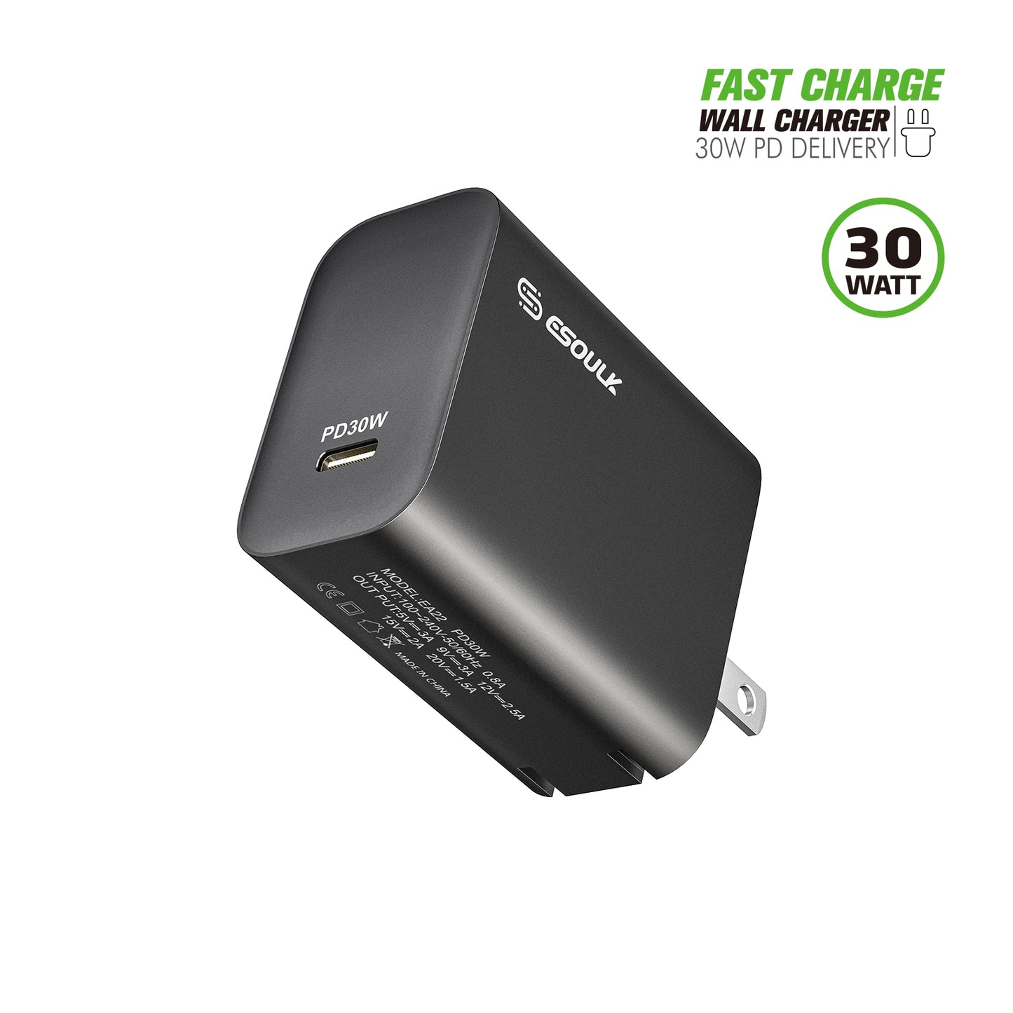 30W PD FAST WALL CHARGER