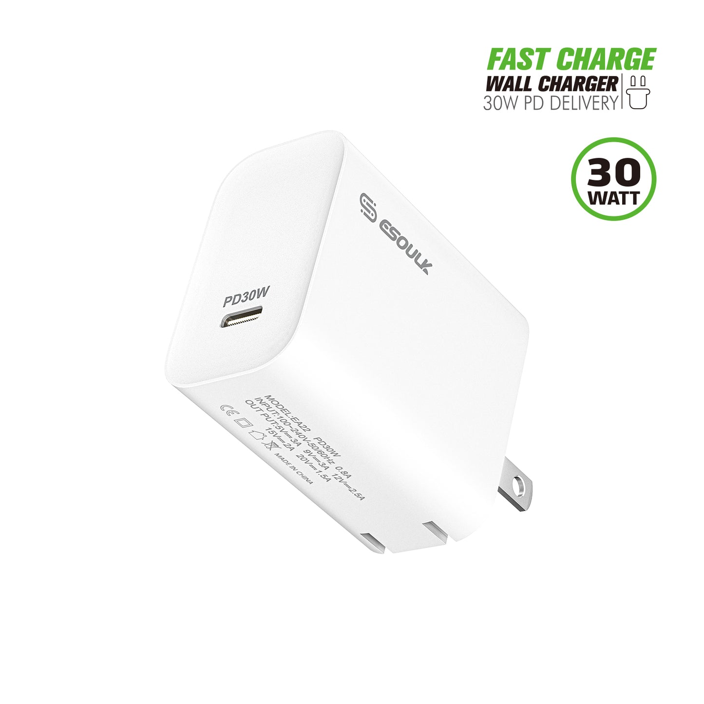 30W PD FAST WALL CHARGER