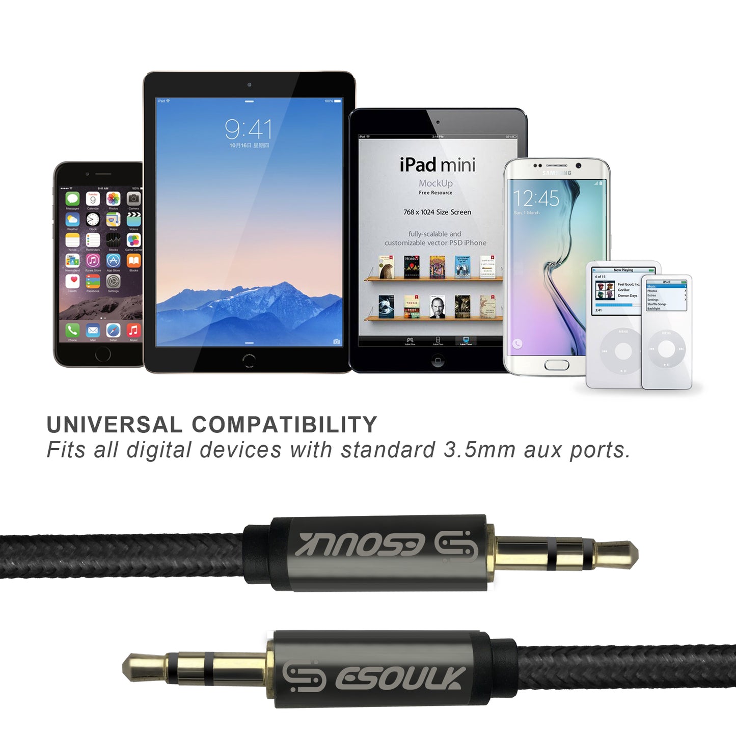 Esoulk AUX Cable 10FT