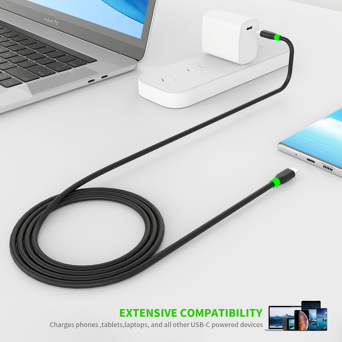 Esoulk C to C Cable 4FT / C to 8Pin Cable 4ft